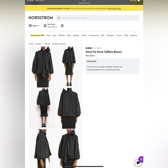 Max Mara Vand Blouse - Picture 5 of 12